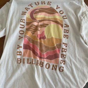 Billabong Nature is Free White Oversized Tee -XS